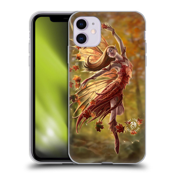 Anne Stokes Fairies Autumn Soft Gel Case for Apple iPhone 11