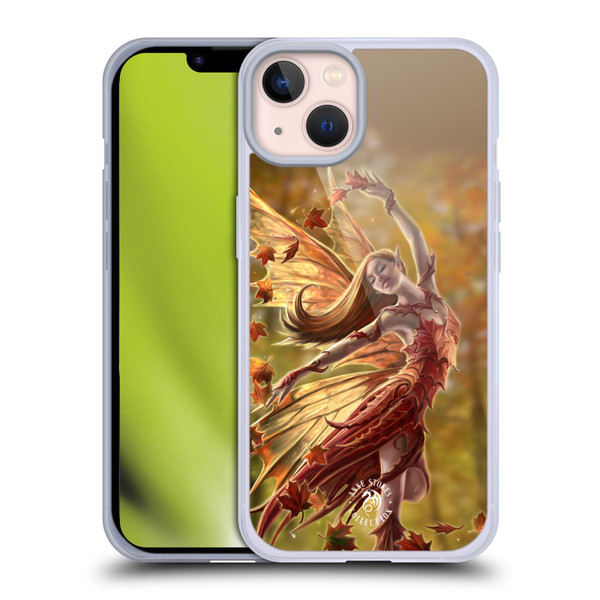 Anne Stokes Fairies Autumn Soft Gel Case for Apple iPhone 13