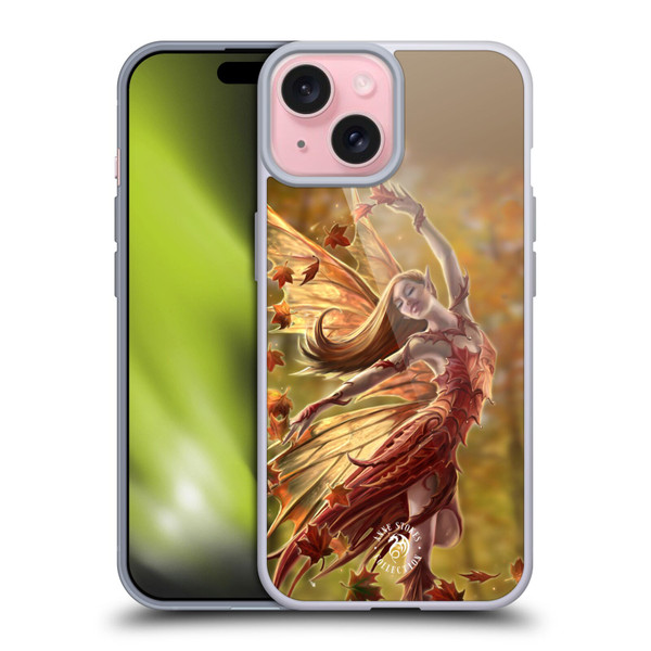 Anne Stokes Fairies Autumn Soft Gel Case for Apple iPhone 15