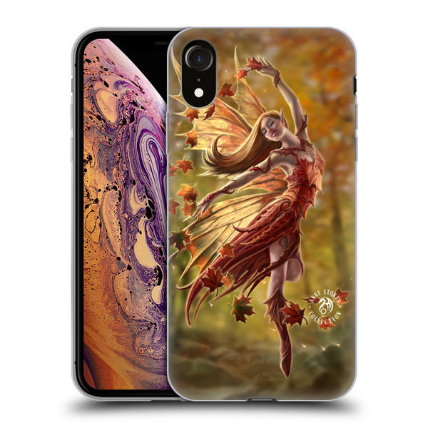 Anne Stokes Fairies Autumn Soft Gel Case for Apple iPhone XR
