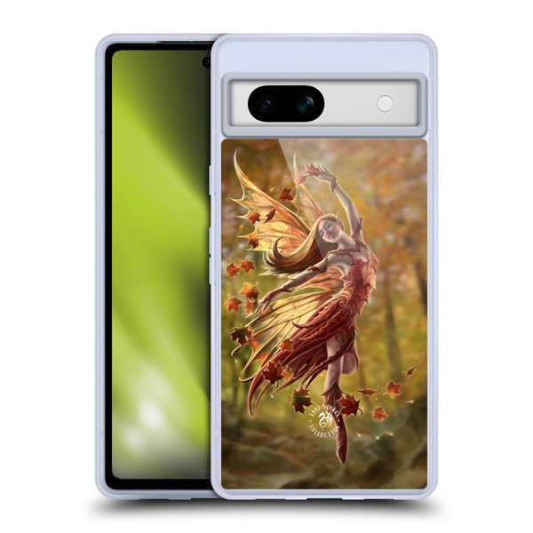 Anne Stokes Fairies Autumn Soft Gel Case for Google Pixel 7a