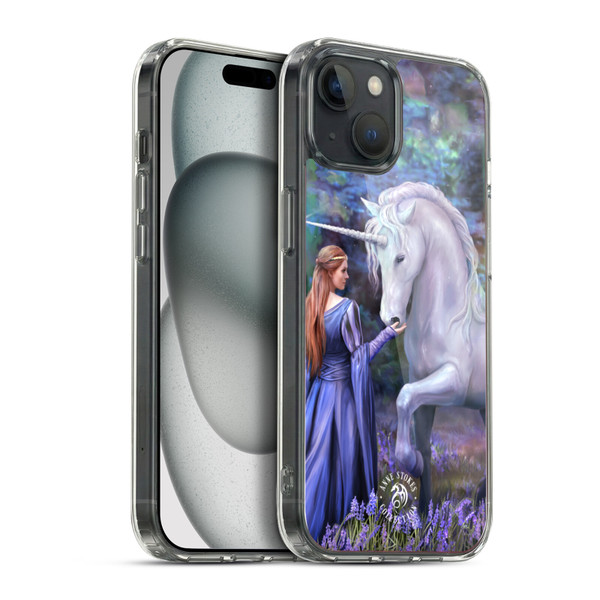 Anne Stokes Fantasy 2 Bluebell Wood Soft Gel Case for Apple iPhone 15 Plus & MagSafe