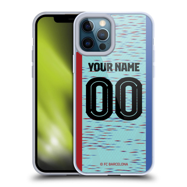 Custom Customised Personalised FC Barcelona 2023/24 Kit Third Soft Gel Case for Apple iPhone 12 Pro Max