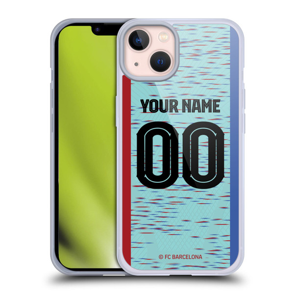 Custom Customised Personalised FC Barcelona 2023/24 Kit Third Soft Gel Case for Apple iPhone 13