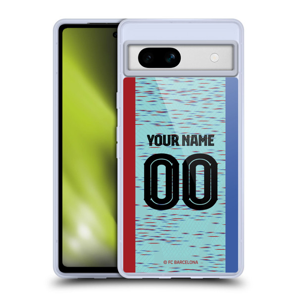 Custom Customised Personalised FC Barcelona 2023/24 Kit Third Soft Gel Case for Google Pixel 7a