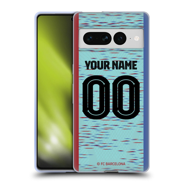 Custom Customised Personalised FC Barcelona 2023/24 Kit Third Soft Gel Case for Google Pixel 7 Pro