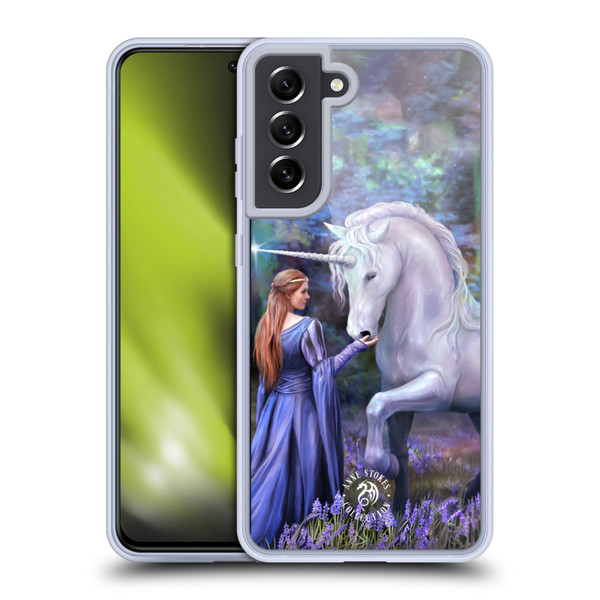 Anne Stokes Fantasy 2 Bluebell Wood Soft Gel Case for Samsung Galaxy S21 FE 5G