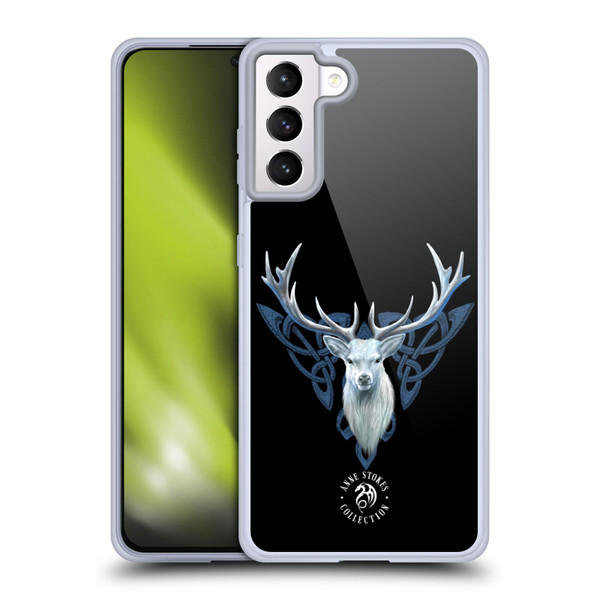 Anne Stokes Fantasy 2 Deer Soft Gel Case for Samsung Galaxy S21+ 5G