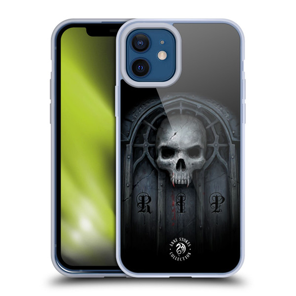 Anne Stokes Gothic Await The Night Skull Soft Gel Case for Apple iPhone 12 / iPhone 12 Pro