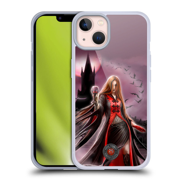 Anne Stokes Gothic Blood Moon Soft Gel Case for Apple iPhone 13