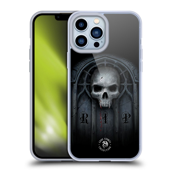 Anne Stokes Gothic Await The Night Skull Soft Gel Case for Apple iPhone 13 Pro Max