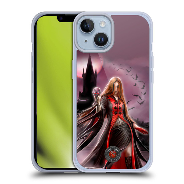 Anne Stokes Gothic Blood Moon Soft Gel Case for Apple iPhone 14