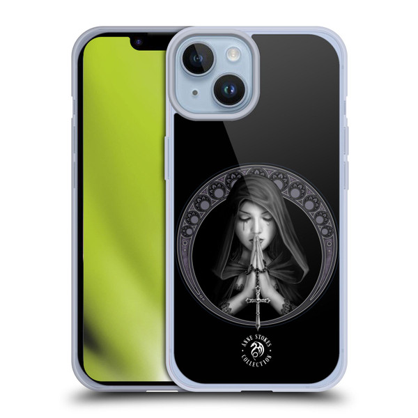 Anne Stokes Gothic Dark Prayer Art Nouveau Soft Gel Case for Apple iPhone 14