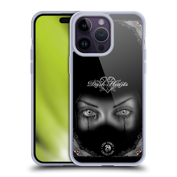Anne Stokes Gothic Sad Eyes Soft Gel Case for Apple iPhone 14 Pro Max