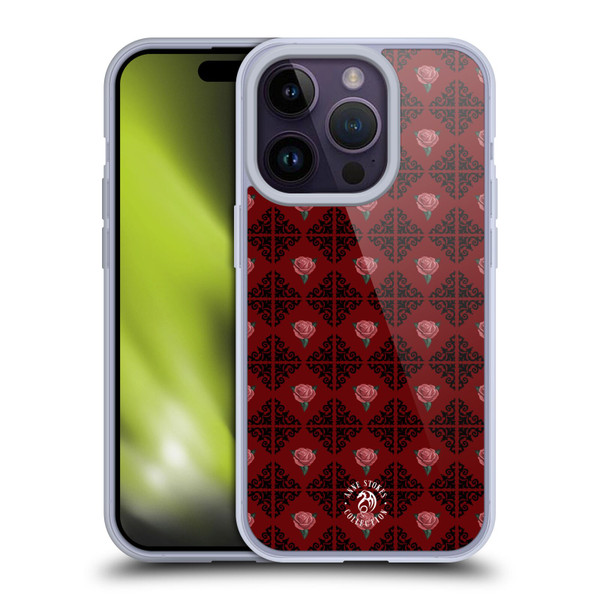 Anne Stokes Gothic Logo Pattern Soft Gel Case for Apple iPhone 14 Pro