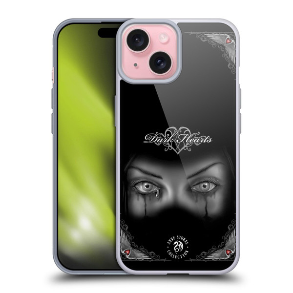 Anne Stokes Gothic Sad Eyes Soft Gel Case for Apple iPhone 15