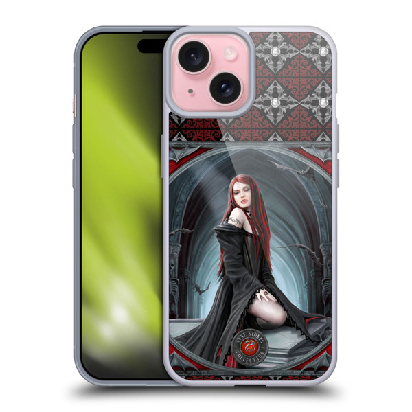 Anne Stokes Gothic Await The Night Soft Gel Case for Apple iPhone 15
