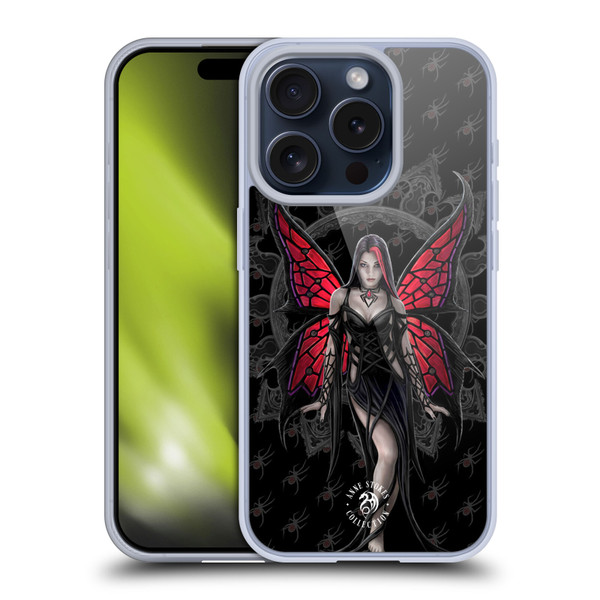 Anne Stokes Gothic Aracnafaria Soft Gel Case for Apple iPhone 15 Pro