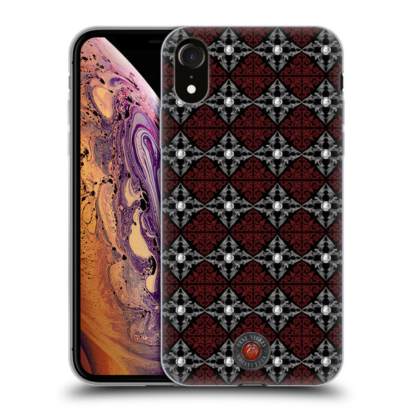 Anne Stokes Gothic Bat Moon Patttern Soft Gel Case for Apple iPhone XR