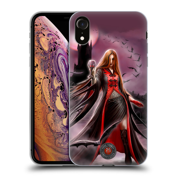 Anne Stokes Gothic Blood Moon Soft Gel Case for Apple iPhone XR