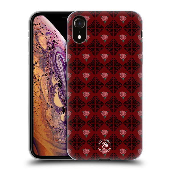 Anne Stokes Gothic Logo Pattern Soft Gel Case for Apple iPhone XR