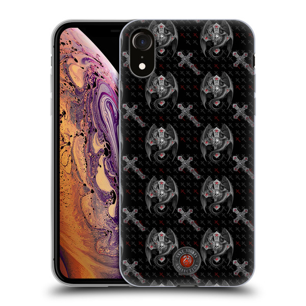Anne Stokes Gothic Prayer Pillow Pattern Soft Gel Case for Apple iPhone XR
