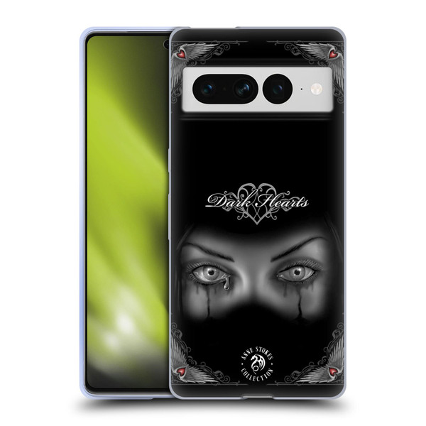 Anne Stokes Gothic Sad Eyes Soft Gel Case for Google Pixel 7 Pro