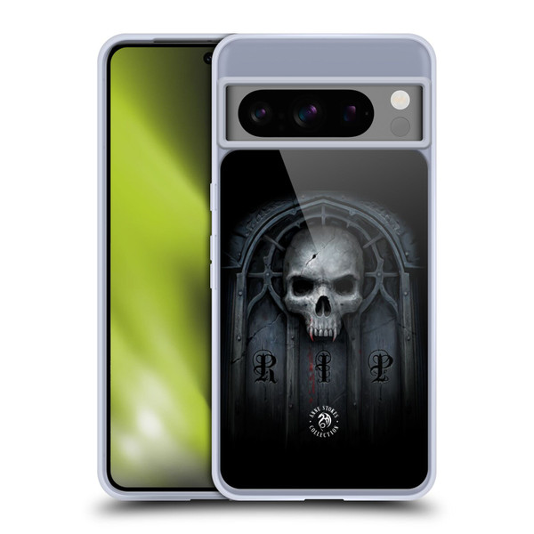 Anne Stokes Gothic Await The Night Skull Soft Gel Case for Google Pixel 8 Pro