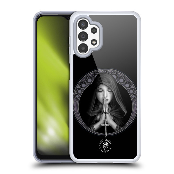 Anne Stokes Gothic Dark Prayer Art Nouveau Soft Gel Case for Samsung Galaxy A13 (2022)