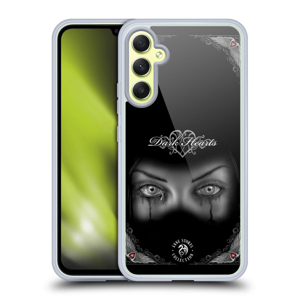 Anne Stokes Gothic Sad Eyes Soft Gel Case for Samsung Galaxy A34 5G