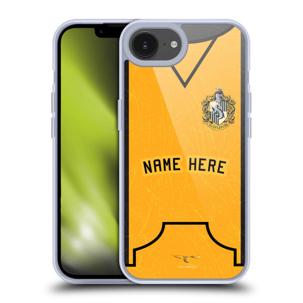 Custom Customised Personalised Harry Potter Deathly Hallows XL Hufflepuff Soft Gel Case for Apple iPhone 16e