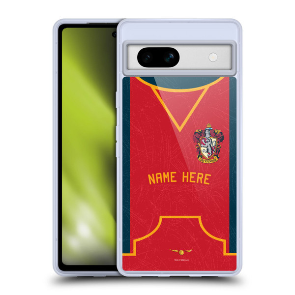 Custom Customised Personalised Harry Potter Deathly Hallows XL Gryffindor Soft Gel Case for Google Pixel 7a
