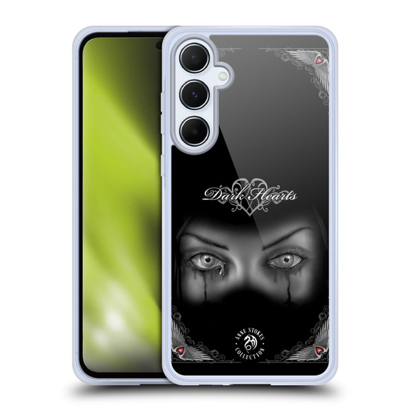 Anne Stokes Gothic Sad Eyes Soft Gel Case for Samsung Galaxy A55 5G