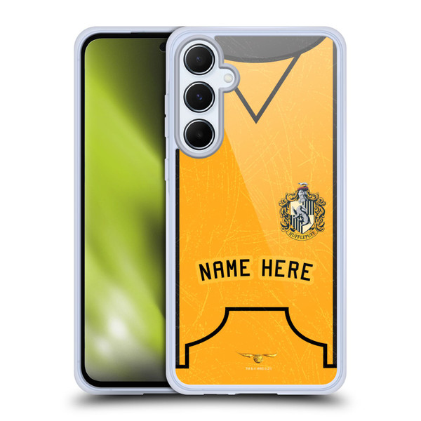 Custom Customised Personalised Harry Potter Deathly Hallows XL Hufflepuff Soft Gel Case for Samsung Galaxy A55 5G