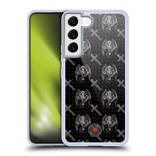 Anne Stokes Gothic Prayer Pillow Pattern Soft Gel Case for Samsung Galaxy S22 5G