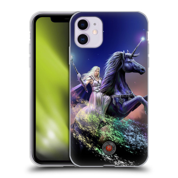 Anne Stokes Mix Fantasy Art Rainbow Magic Soft Gel Case for Apple iPhone 11