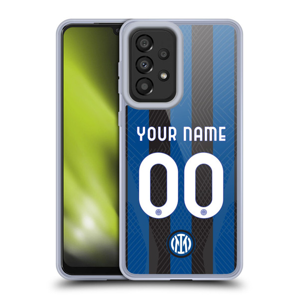Custom Customised Personalised Inter Milan 2022/23 Crest Kit Home Soft Gel Case for Samsung Galaxy A33 5G (2022)