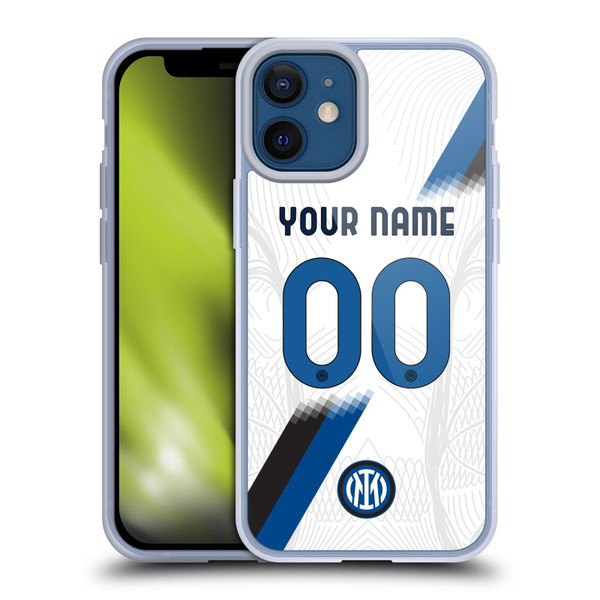 Custom Customised Personalised Inter Milan 2023/24 Kit Away Soft Gel Case for Apple iPhone 12 Mini