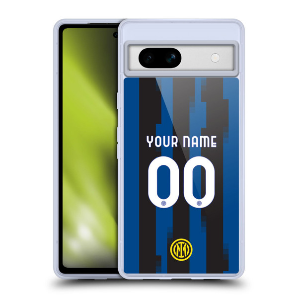 Custom Customised Personalised Inter Milan 2023/24 Kit Home Soft Gel Case for Google Pixel 7a