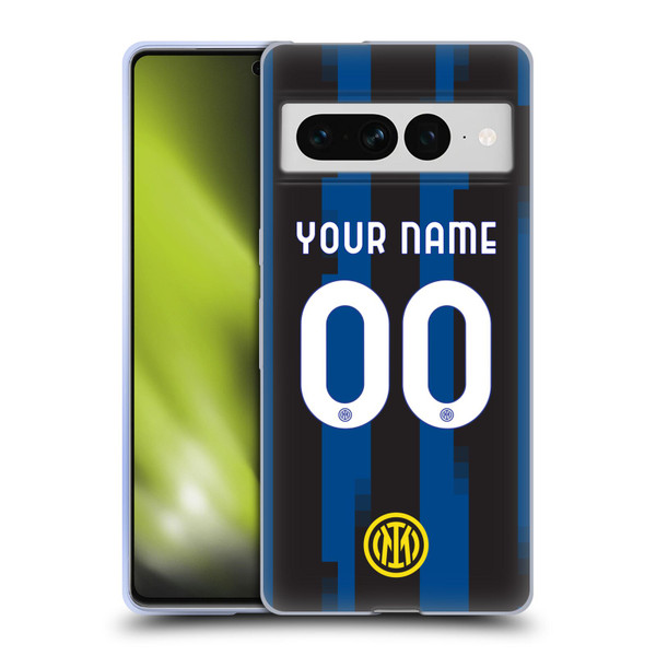 Custom Customised Personalised Inter Milan 2023/24 Kit Home Soft Gel Case for Google Pixel 7 Pro