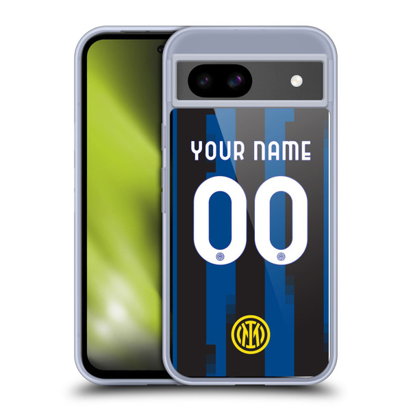 Custom Customised Personalised Inter Milan 2023/24 Kit Home Soft Gel Case for Google Pixel 8a