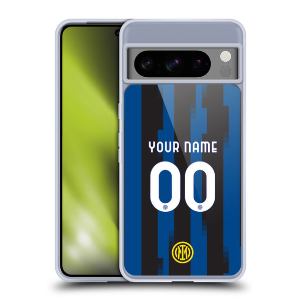 Custom Customised Personalised Inter Milan 2023/24 Kit Home Soft Gel Case for Google Pixel 8 Pro