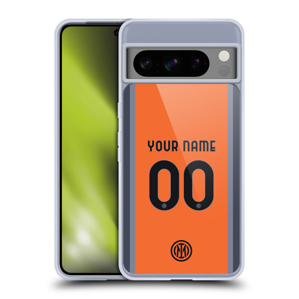 Custom Customised Personalised Inter Milan 2023/24 Kit Third Soft Gel Case for Google Pixel 8 Pro