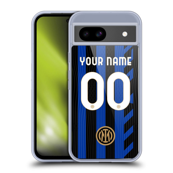 Custom Customised Personalised Inter Milan 2024/25 Kit Home Soft Gel Case for Google Pixel 8a
