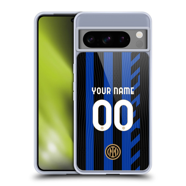 Custom Customised Personalised Inter Milan 2024/25 Kit Home Soft Gel Case for Google Pixel 8 Pro