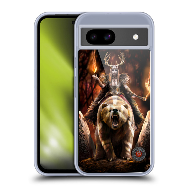 Anne Stokes Mix Fantasy Art Viking Witch Soft Gel Case for Google Pixel 8a