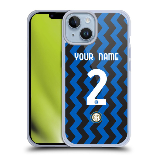 Custom Customised Personalised Inter Milan 2020/21 Crest Kit Home Soft Gel Case for Apple iPhone 14