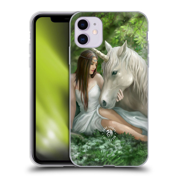 Anne Stokes Mythical Creatures Pure Heart Soft Gel Case for Apple iPhone 11