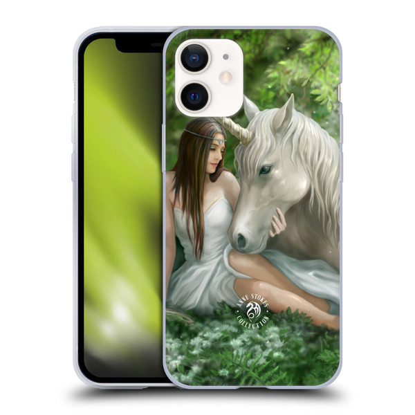 Anne Stokes Mythical Creatures Pure Heart Soft Gel Case for Apple iPhone 12 Mini