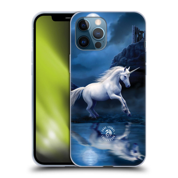 Anne Stokes Mythical Creatures Moonlight Unicorn Soft Gel Case for Apple iPhone 12 Pro Max